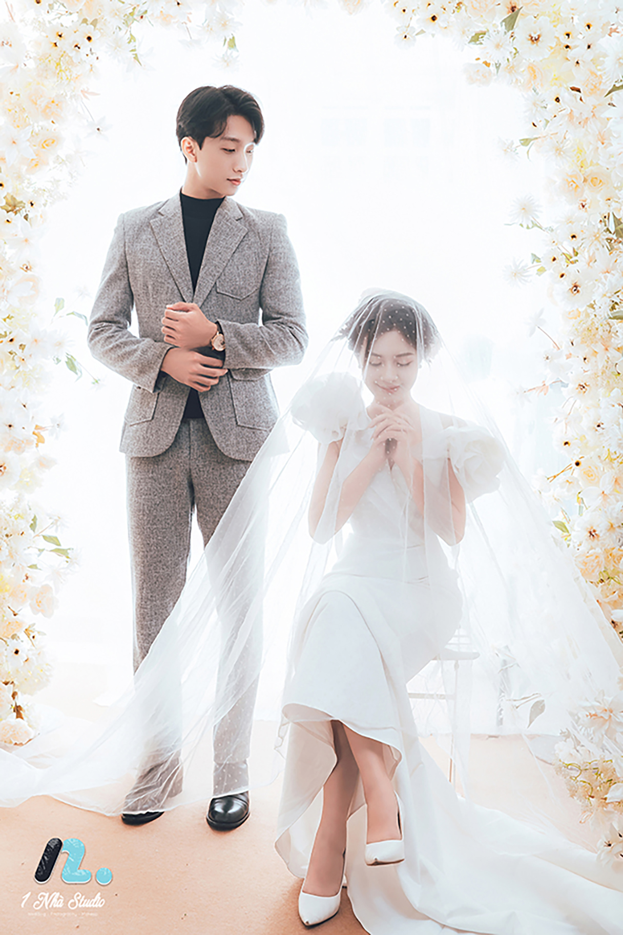 Ảnh cưới phong cách studio tại Studio 1 Nhà